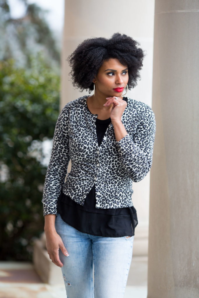 What to Wear: Leopard Print Cardigan