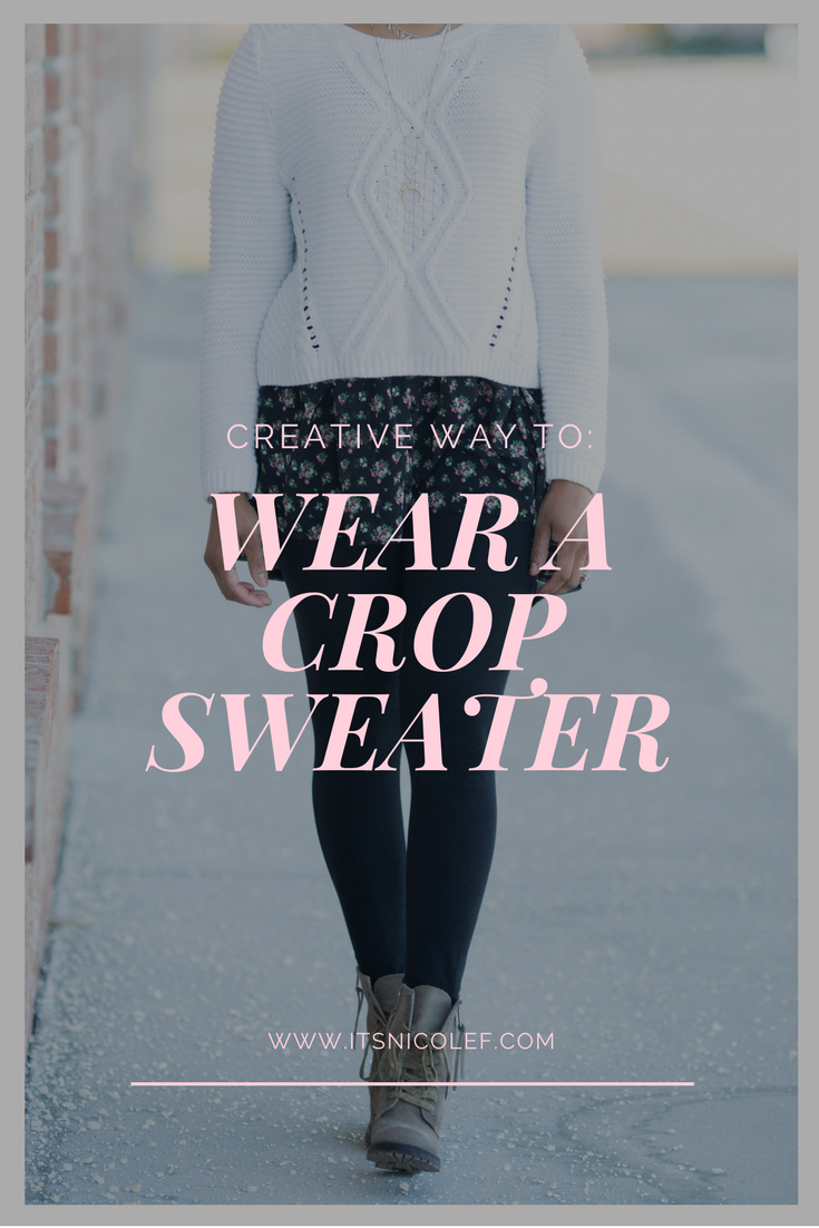 Creative Way To Wear A Crop Sweater