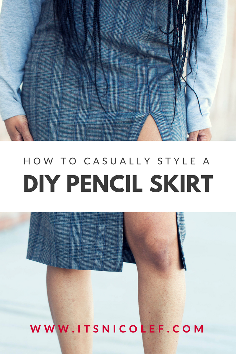 Casual Spring Style - DIY Pencil Skirt