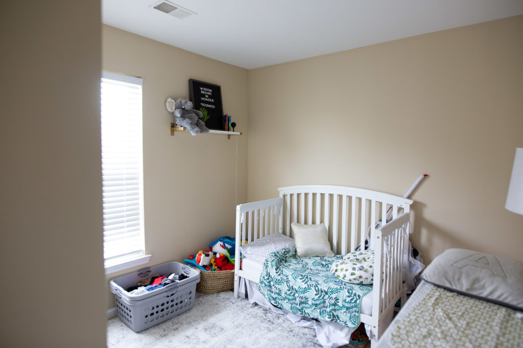before image of toddler bedroom