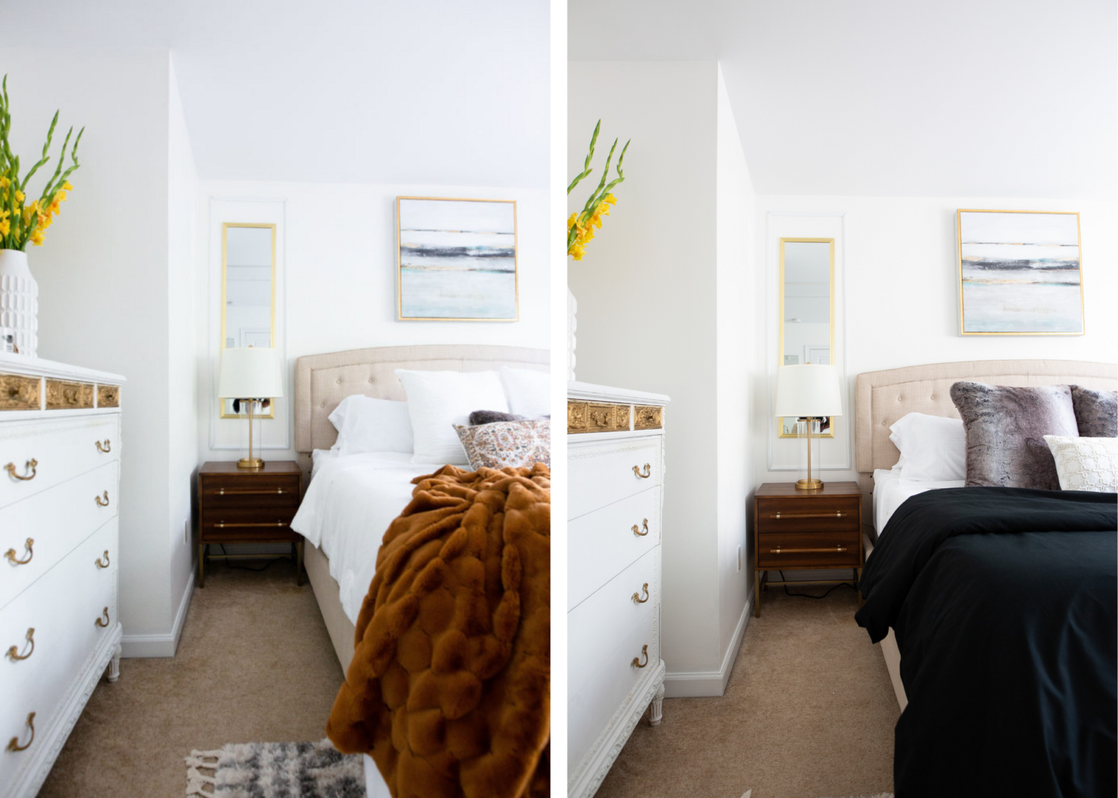 Vintage Modern Master Bedroom - diybynikyfoster.com