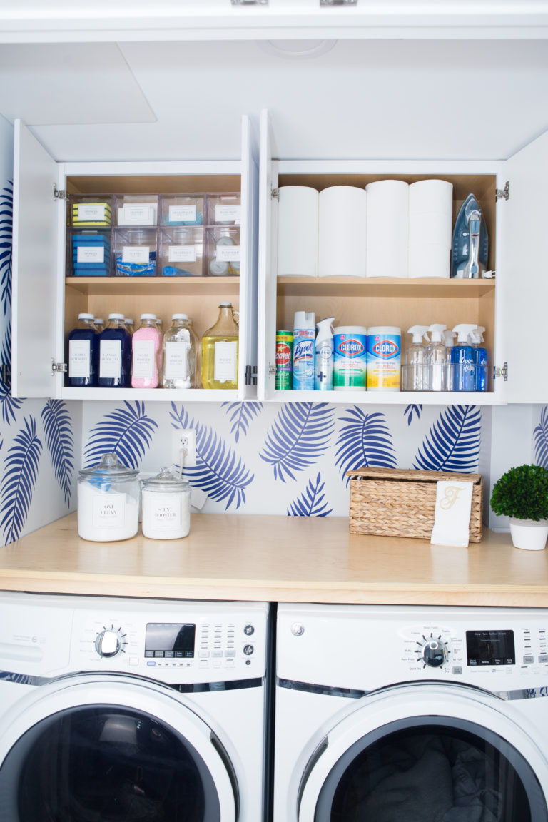 How to Organize A Small Laundry Room - diybynikyfoster.com