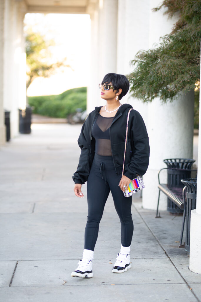 all black concert outfit