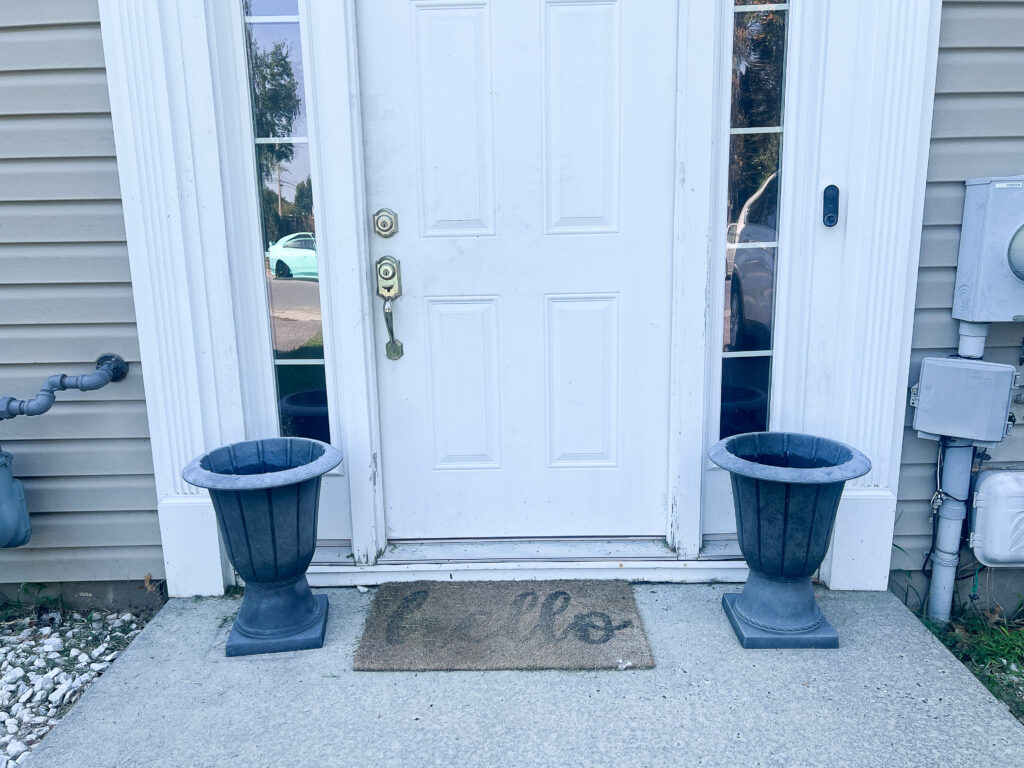 before front porch