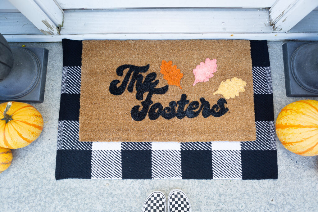 diy cricut fall door mat